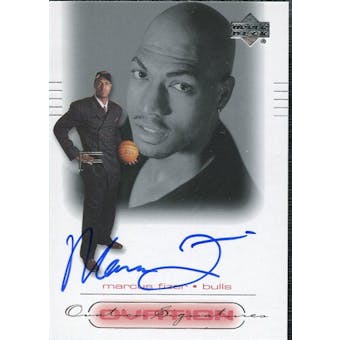2000/01 Upper Deck Ovation Super Signatures #MF Marcus Fizer Autograph