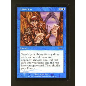 Magic the Gathering Judge Promo FOIL Intuition LIGHTLY PLAYED (LP)