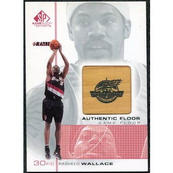 2000/01 Upper Deck SP Game Floor Authentic Floor #RW Rasheed Wallace AS