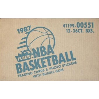 1987/88 Fleer Basketball Wax 12-Box Case