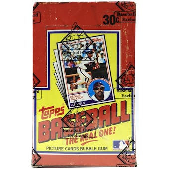 1983 Topps Baseball Wax Box - Rare Michigan Test ! (BBCE)