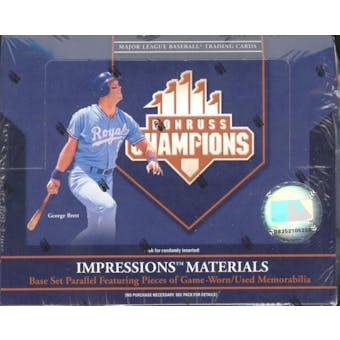 2005 Donruss Champions Baseball Hobby Box