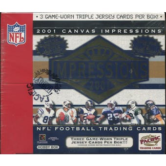 2001 Pacific Canvas Impressions Football Hobby Box