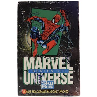 Marvel Universe Series 3 Hobby Box (1992 Skybox)