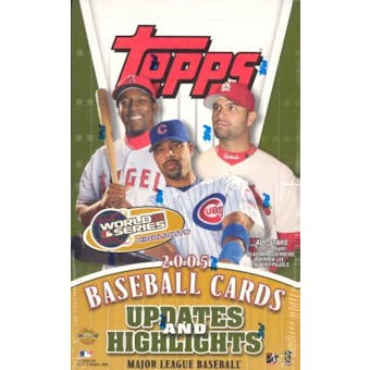 2005 Topps Updates & Highlights Baseball Jumbo Box