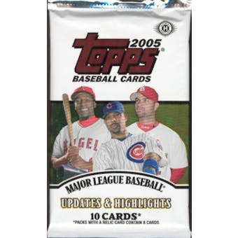 2005 Topps Updates & Highlights Baseball Hobby Pack