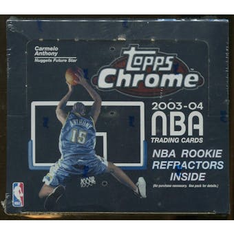 2003/04 Topps Chrome Basketball 24 Pack Retail Box