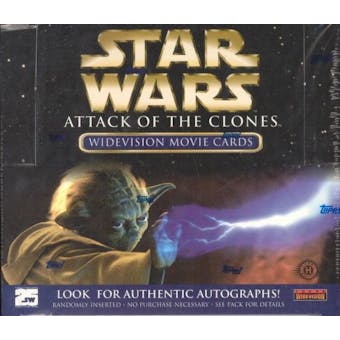 Star Wars Episode II Attack of the Clones Widevision Hobby Box (2002 Topps)