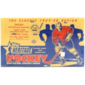 2001/02 Topps Heritage Hockey Hobby Box (Reed Buy)
