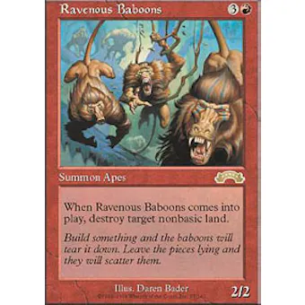 Magic the Gathering Exodus Single Ravenous Baboons - NEAR MINT (NM)