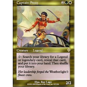 Magic the Gathering Invasion Single Captain Sisay - SLIGHT PLAY (SP)