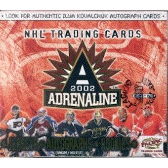 2001/02 Pacific Adrenaline Hockey Hobby Box
