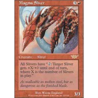 Magic the Gathering Legions Single Magma Sliver - SLIGHT PLAY (SP)