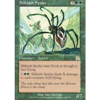 Magic the Gathering Onslaught Singles 4x Silklash Spider - NEAR MINT (NM)