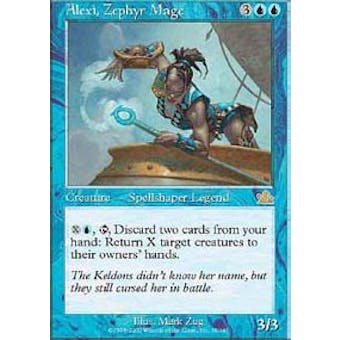 Magic the Gathering Prophecy FOIL Alexi, Zephyr Mage - MODERATE PLAY (MP)