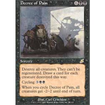Magic the Gathering Scourge Single Decree of Pain - MODERATE PLAY (MP)