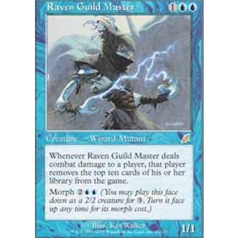 Magic the Gathering Scourge Single Raven Guild Master - MODERATE PLAY (MP)