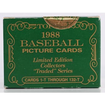 1988 Topps Tiffany Traded & Rookies Baseball Factory Set