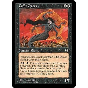 Magic the Gathering Tempest Single Coffin Queen - MODERATE PLAY (MP)