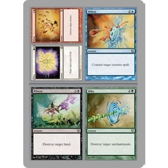 Magic the Gathering Unhinged Single Who What When Where Why FOIL - SLIGHT PLAY (SP)