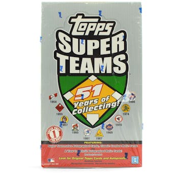 2002 Topps Super Teams Baseball Hobby Box