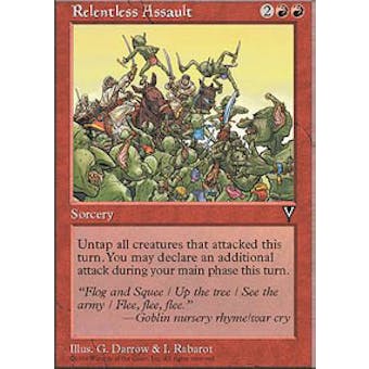 Magic the Gathering Visions Single Relentless Assault - MODERATE PLAY (MP)