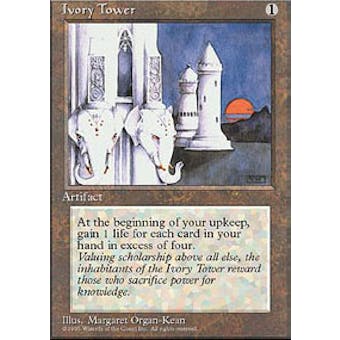 Magic the Gathering 4th Edition Single Ivory Tower - NEAR MINT (NM)