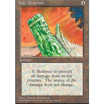 Magic the Gathering 4th Edition Single Jade Monolith - NEAR MINT (NM)