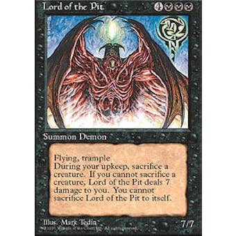 Magic the Gathering 4th Edition Single Lord of the Pit - NEAR MINT (NM)