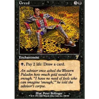Magic the Gathering 7th Edition Single Greed Foil