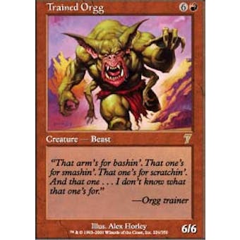 Magic the Gathering 7th Edition Single Trained Orgg - NEAR MINT (NM)