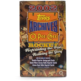 2001/02 Topps / O-Pee-Chee Archives Hockey Hobby Box