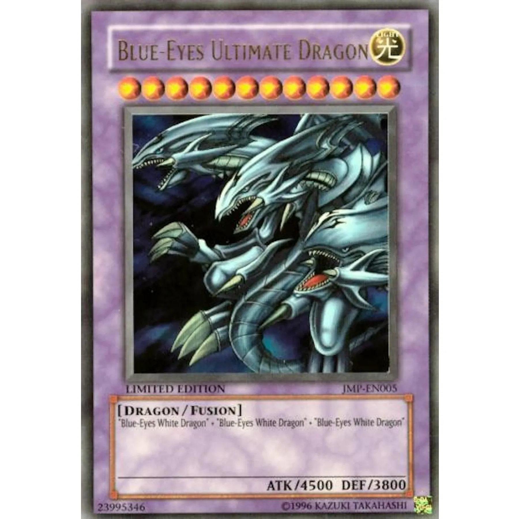 Yu-Gi-Oh Promo Single Blue-Eyes Ultimate Dragon Ultra Rare JMP - MODERATE PLAY (MP) | DA Card World Yu-Gi-Oh Promo Single Blue-Eyes Ultimate Dragon Ultra Rare JMP - MODERATE PLAY (MP) | DA Card World