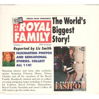 The Royal Family Hobby Box (1993 Press Pass)