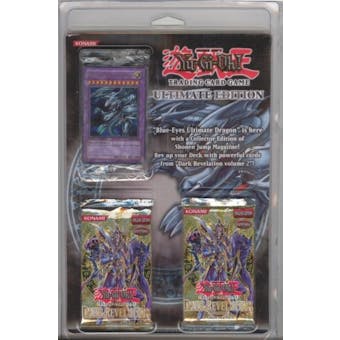 Upper Deck Yu-Gi-Oh Ultimate Box -2 pks Dark Rev 2 + Blue Eyes Ult Card