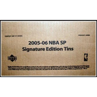 2005/06 Upper Deck SP Signature Basketball Hobby 24-Tin (Box) Case