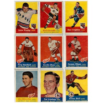 1957/58 Topps Hockey Partial Set 60/66 Missing Commons (VG/EX)