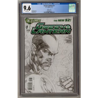 Green Lantern #1 CGC 9.6 (W) *3623696010* Sketch Variant