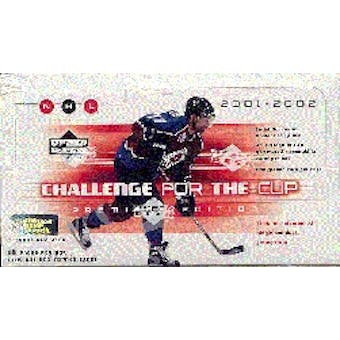 2001/02 Upper Deck Challenge For The Cup Hockey Hobby Box