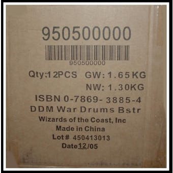 WOTC Dungeons & Dragons Miniatures War Drums Booster Case (12 ct.) 95050
