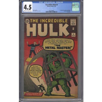 Incredible Hulk #6 CGC 4.5 (C-OW) *3695499005*