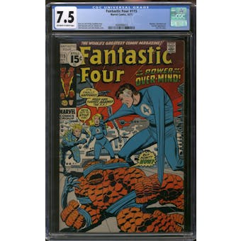Fantastic Four #115 CGC 7.5 (OW-W) *3699906013*