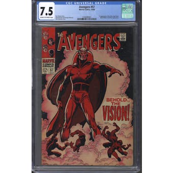 Avengers #57 CGC 7.5 (C-OW) *3700090001*