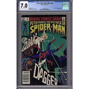 Spectacular Spider-Man #64 CGC 7.0 (OW-W) *3706483004*
