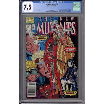 New Mutants #98 CGC 7.5 (W) *3709609001*
