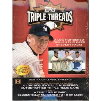 2006 Topps Triple Threads Baseball Hobby Box