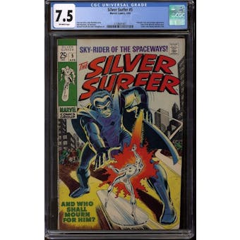 Silver Surfer #5 CGC 7.5 (OW) *3728641007*