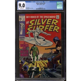 Silver Surfer #10 CGC 9.0 (OW) *3728641010*