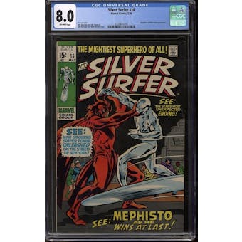 Silver Surfer #16 CGC 8.0 (OW) *3728641016*