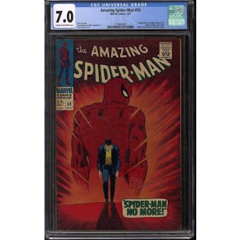Amazing Spider-Man #50 CGC 7.0 (C-OW) *3728642001*